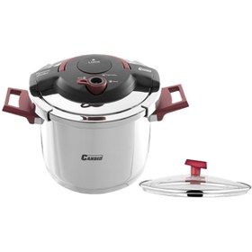 تصویر زودپز دودسته کاندید مدل هلیوس (6 لیتر) Candid Steel two-Handle Pressure-Cooker 6-Litres Helius Model