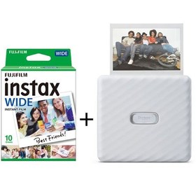 تصویر چاپگر عکس فوجی فیلم لینک واید + 20 تایی FUJIFILM INSTAX Link Wide Gray 