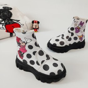 تصویر بوت میکی داکی چرم سایز ۲۸ تا ۳۵ 