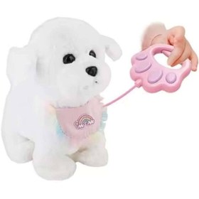 تصویر اسباب بازی کنترلی مدل سگ قلاده دار طرح موزیکال راهرو چراغدار لمسی کد 2246/3 