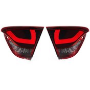 تصویر چراغ عقب اسپرت سایپا کوییک قرمز سفید برند نور گستر بسحق 