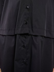 تصویر خرید اینترنتی پیراهن بارداری زنانه سیاه السی وایکیکی S2ER81Z8 ا Gömlek Yaka Düz Uzun Kollu Poplin Hamile Elbise Gömlek Yaka Düz Uzun Kollu Poplin Hamile Elbise