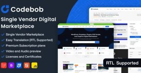 تصویر Codebob اسکریپت فروش فایل بر پایه PHP + راست چین 