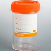 تصویر یورین بانل 90 میل شفاف بدون لیبل - بایوتست Urine bottle 90 ml transparent without label - BioTest