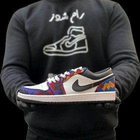 تصویر کتونی نایک جردن 1 مدل Air jordan 1 low nothing but net 