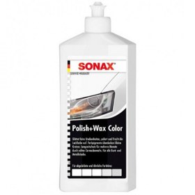 تصویر پولیش و واکس رنگی سفید سوناکس Sonax Polish+Wax Color 