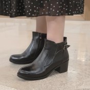 تصویر بوت چرم طبیعی زنانه 635 