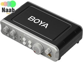 تصویر رابط صوتی ،میکسر و کارت صدا میکروفون بویا BOYA BYAM4 Dual Channel Audio Interface+گارانتی رسمی 