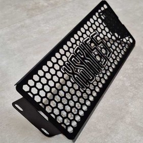 تصویر محافظ رادیاتور موتور سیکلت یاماها XSR 155 مشکی مات مشبک Radiator Protector XSR155 Black Motorcycle Radiator Guard Protector Grille 