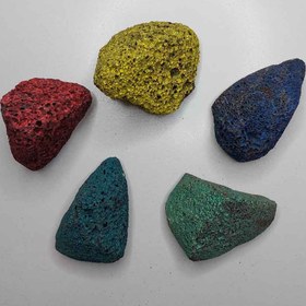 تصویر سنگ پا سنتی رنگی 