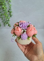 تصویر گلدون گل شمعی فانتزی 