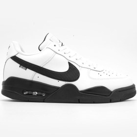 تصویر کتونی نایک جردن ایرفورس NIKE JORDAN AIR FORCE 4 WHITE & BLACK 