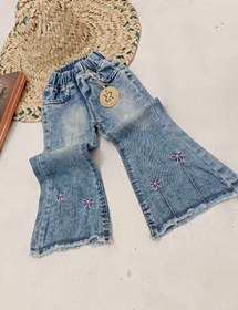 تصویر شلوار بوتکات جین دخترانه - سایز 