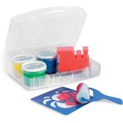 تصویر رنگ انگشتی Primo به همراه لوازم جانبی 4 رنگ 100 گرمی 823VTDP 