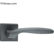 تصویر دستگیره در بهریزان مدل E67SG2AR طوسی تیره Aluminium Rosette Door Handle