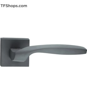 تصویر دستگیره در بهریزان مدل E67SG2AR طوسی تیره Aluminium Rosette Door Handle