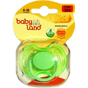 تصویر پستانک سیلیکونی شب تاب ارتودنسی 48 BabyLand Night Time Silicone Pacifier 48