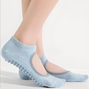 تصویر جوراب یوگا و پیلاتس مدل Nk-NLYRA - کرم تیره 