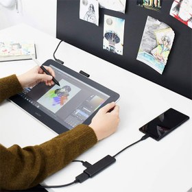 تصویر قلم نوری و تبلت گرافیکی وکام 13٫3 اینچ Wacom One 13 