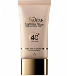 تصویر کرم ضدآفتاب کرم پودری بژ روشن SPF40 مدیسان 