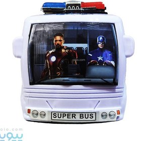 تصویر سوپر اتوبوس موزیکال مدل کاپیتان آمریکا 
