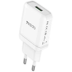 تصویر شارژر دیواری یسیدو مدل YC22 18W Yesido YC22 18W Wall Charger