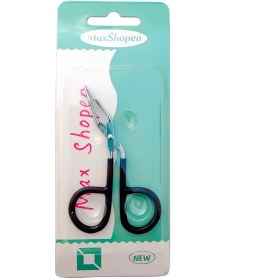 تصویر موچین قیچی مکس شاپن (Max Shopen) مدل نوک کج (ارگونومیک و دقیق) 