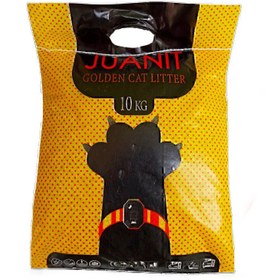 تصویر خاک گربه ژوانیت مدل گلدن وزن 10 کیلوگرم Juanit Cat Litter Golden Model 10kg