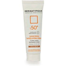 تصویر ضد آفتاب رنگی پوست خشک درماتیپیک مدل هیدرا Spf50 (بژ طلایی)| Dermatypique Sunscreen Tinted Hydra Cream SPF50 