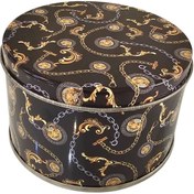 تصویر قوطی فلزی طرحدار مدل کلاسیک 