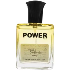 تصویر عطر جیبی مردانه پاور پالس مدل تق د هرمس حجم 25 میلی لیتر Power Pulse Terre Hermes For men EDP 25m