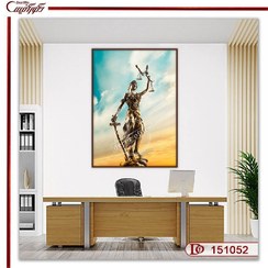 تصویر تابلو دیواری مجسمه عدالت R151052 