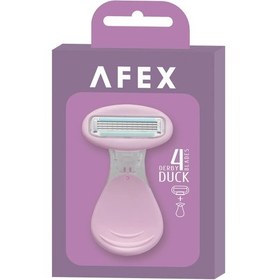 تصویر تیغ اصلاح زنانه افکس مدل چهار لبه داک 