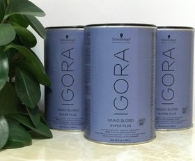 تصویر پودر دکلره سفید ایگورا شوآرتزکف 450 گرم Schwarzkopf Igora Vario Blond White 450g