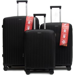 تصویر ست چمدان هیروس مدل 009 مشکی Heros Luggage Set Model 009 Black