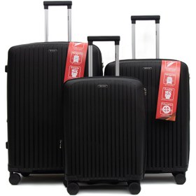 تصویر ست چمدان هیروس مدل 009 مشکی Heros Luggage Set Model 009 Black