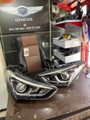 تصویر چراغ جلو هیوندای سانتافه زنون سمت چپ ۲۰۱۷ Left headlight