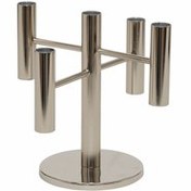 تصویر ست جهیزیه الکترونیکی شمعدان نقره ای GLENNA 5 22.75 سانتی متر کاراجا Karaca Home 