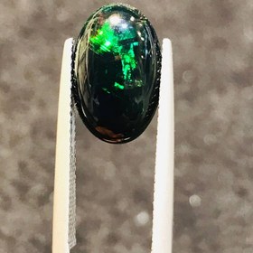 تصویر نگین اپال مشکی اصل سایز 14*9 