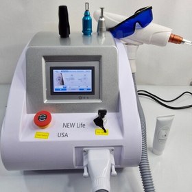 تصویر دستگاه لیزر کیوسوئیچ پاکسازی تاتو و کربن تراپی پوست برند نیو لایف NEW LIFE 