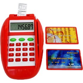 تصویر اسباب بازی دستگاه کارتخوان ماشین حساب ا CALCULATOR SUPERMARKET SERIES _ 1611 CALCULATOR SUPERMARKET SERIES _ 1611