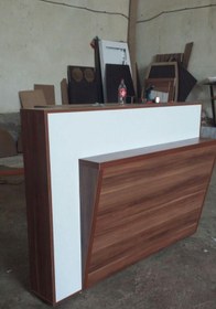 تصویر میز پیشخوان و کانتر اداری و فروشگاهی ام دی اف mdf miz mdf office