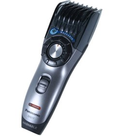 تصویر موزن ریش و مو قابل شارژ مدل ER-217S نقره‌ای/مشکی برند panasonic ER-217S Rechargeable Beard & Hair Trimmer Silver/Black