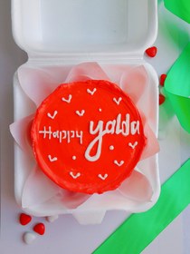 تصویر کیک یلدایی فول قرمز Yalda cake