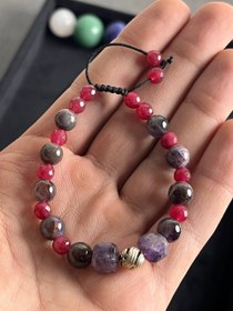 تصویر دستبند سنگ ونقره 