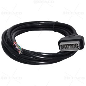 تصویر کابل 3متری نیسان REFACO NISSAN NISSAN 14PIN CONNECTOR TO OPEN CABLE 3METER 