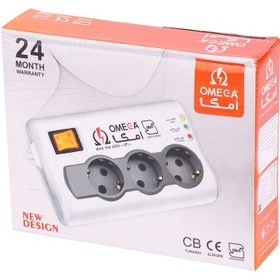 تصویر محافظ برق یخچال فریزر امگا 3 خانه مدل P3100 طول 3 متر Electric protector for Omega 3 refrigerator