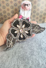 تصویر پنل دست دوز مجلسی گل 