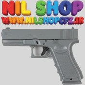 تصویر اسباب بازی تفنگ کلت فلزی با تیر پلاستیکی WUZONGCAI - مشکی WUZONGCAI