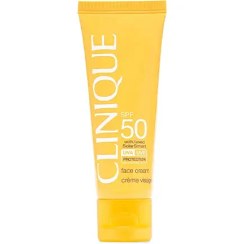 تصویر کرم ضد آفتاب جوانساز و ضد چروک کلینیک Clinique مدل سولار اسمارت بی رنگ Clinique SPF 50 With Avec Solar Smart face cream 50ml